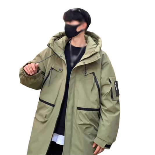 Hooded Down Overalls – Men’s Winter Warm Coat