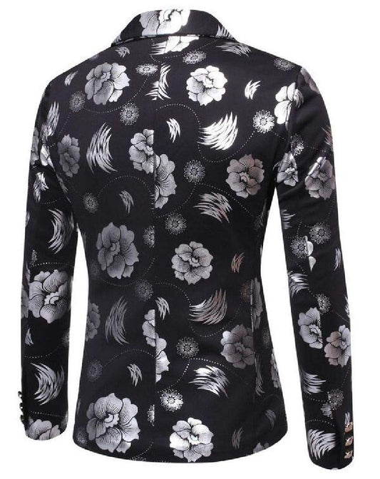 Button-Detail Suit Jacket – Men’s Business & Leisure