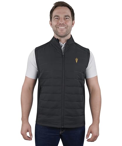 Ninja Quilted Vest – Woven Front, Stretch Back, Full-Zip