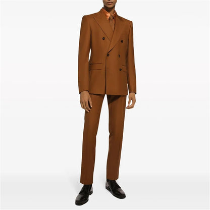 Double-Breasted Slim Fit Blazer – Men’s