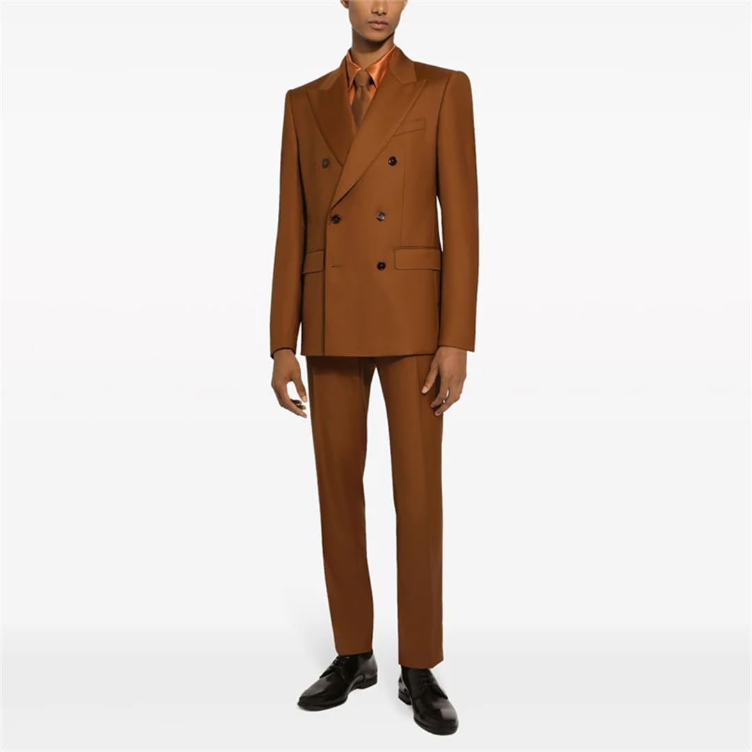 Double-Breasted Slim Fit Blazer – Men’s
