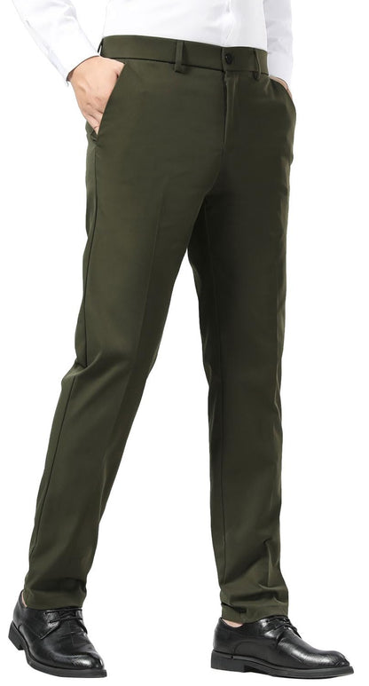 Slim Fit Stretch Dress Pants – Wrinkle Free