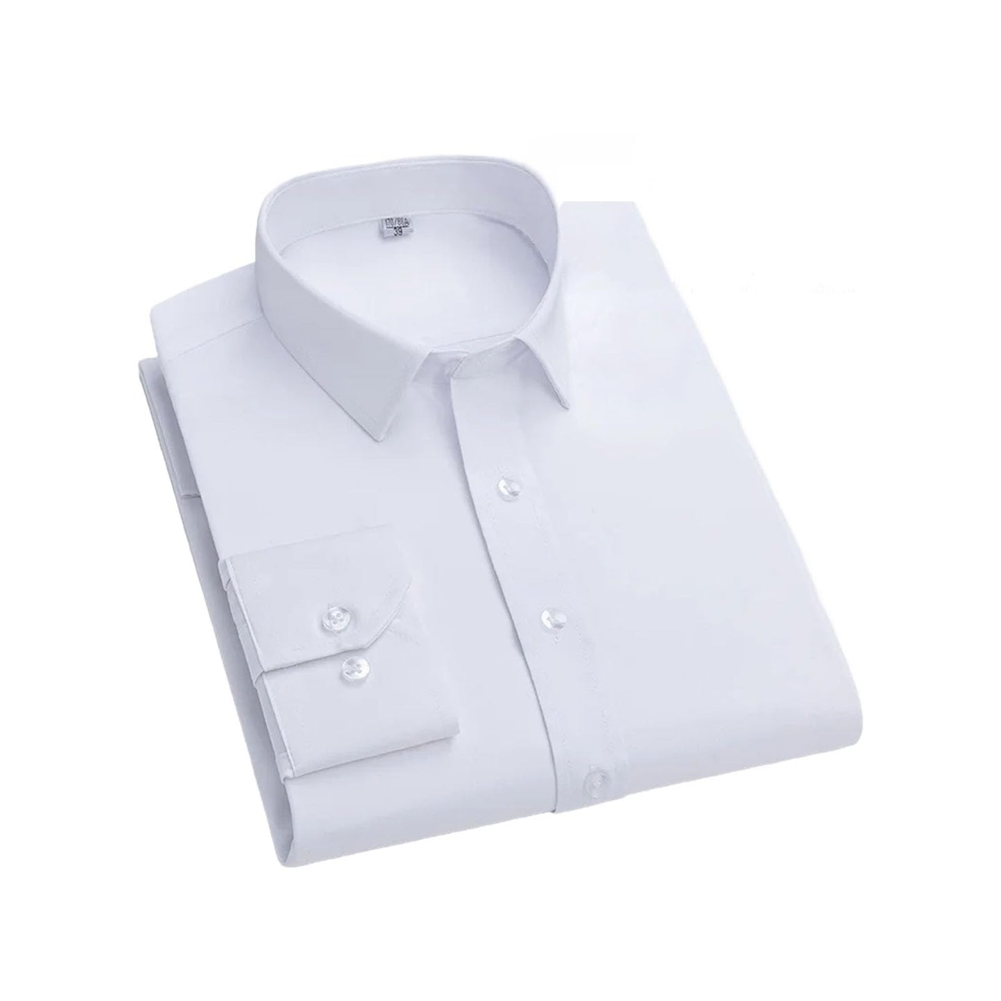 Stretch Long-Sleeve Shirt – Square Collar, Business Casual