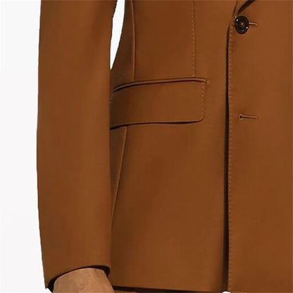 Double-Breasted Slim Fit Blazer – Men’s