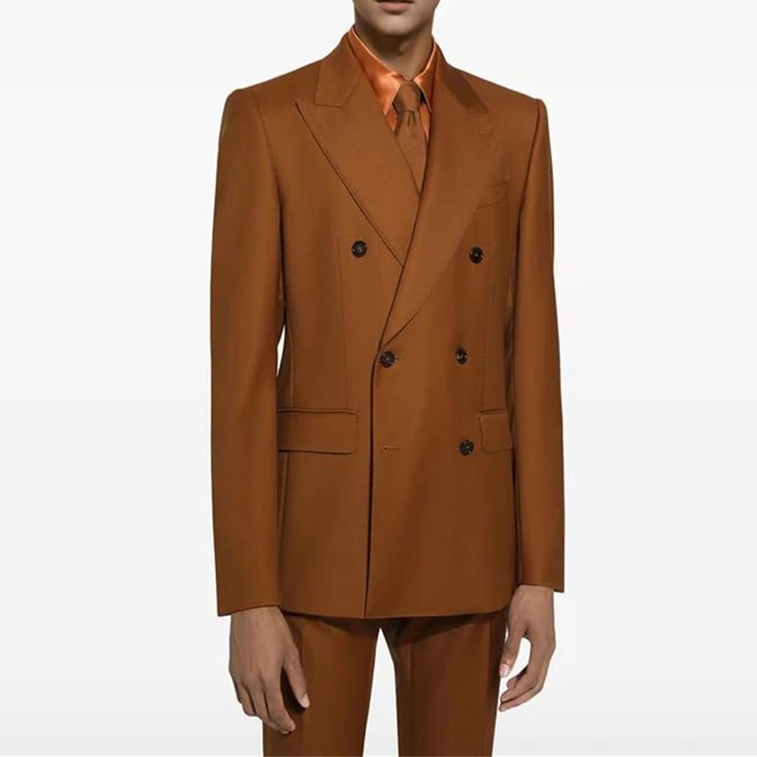 Double-Breasted Slim Fit Blazer – Men’s