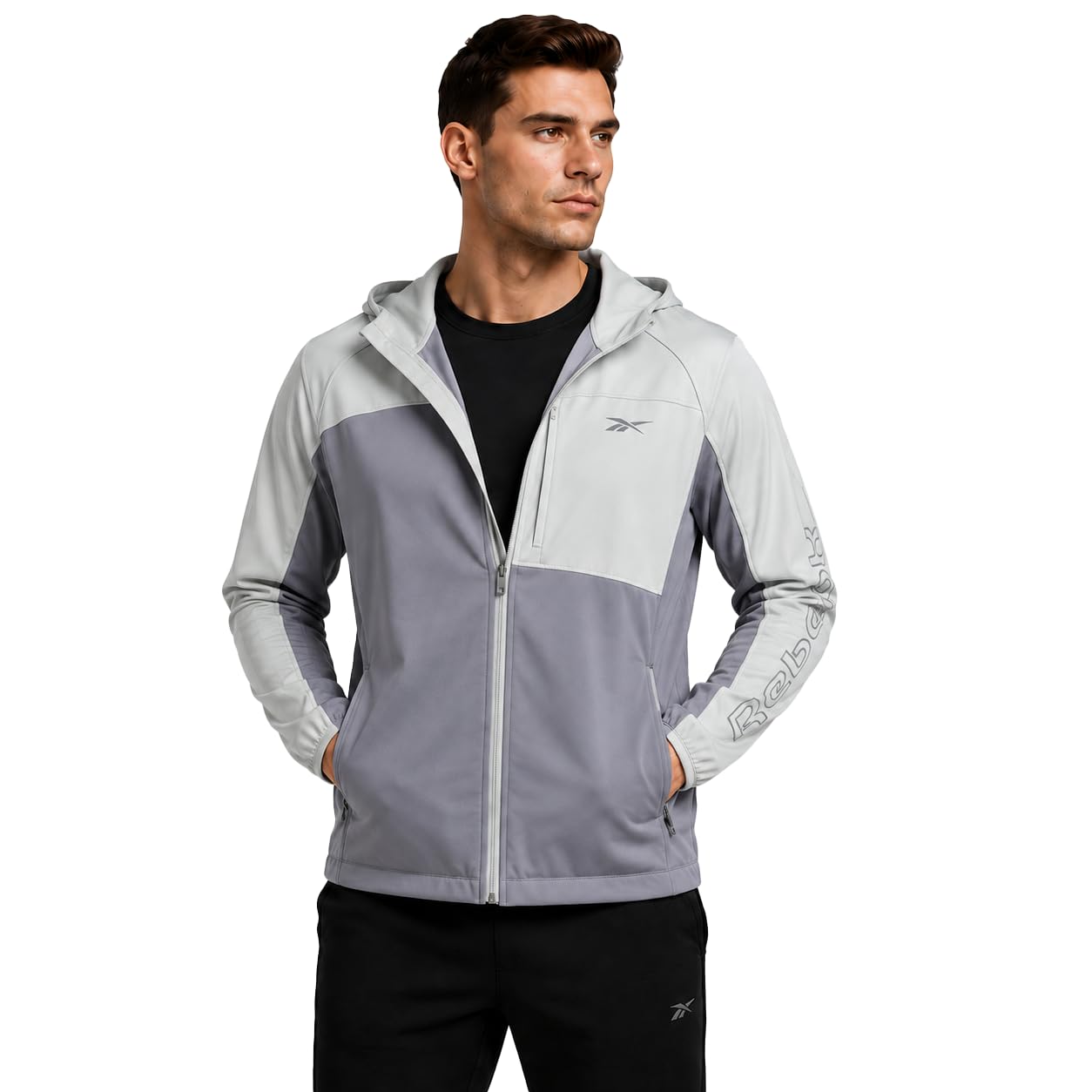 Softshell Fleece Jacket – Lightweight Hooded Windbreaker