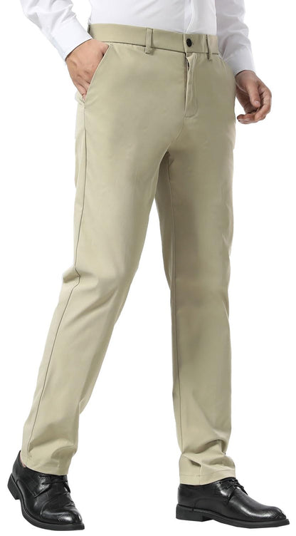 Slim Fit Stretch Dress Pants – Wrinkle-Free