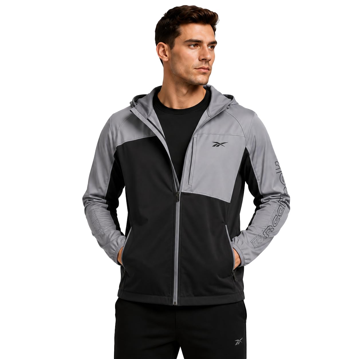 Softshell Fleece Jacket – Lightweight Hooded Windbreaker