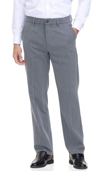 Classic Fit Flat Front Dress Pants – Flex Waist