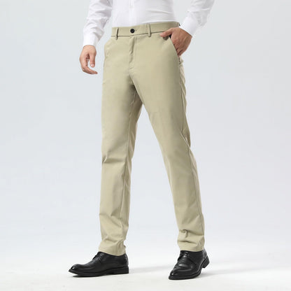 Slim Fit Stretch Khaki Dress Pants – Wrinkle Free