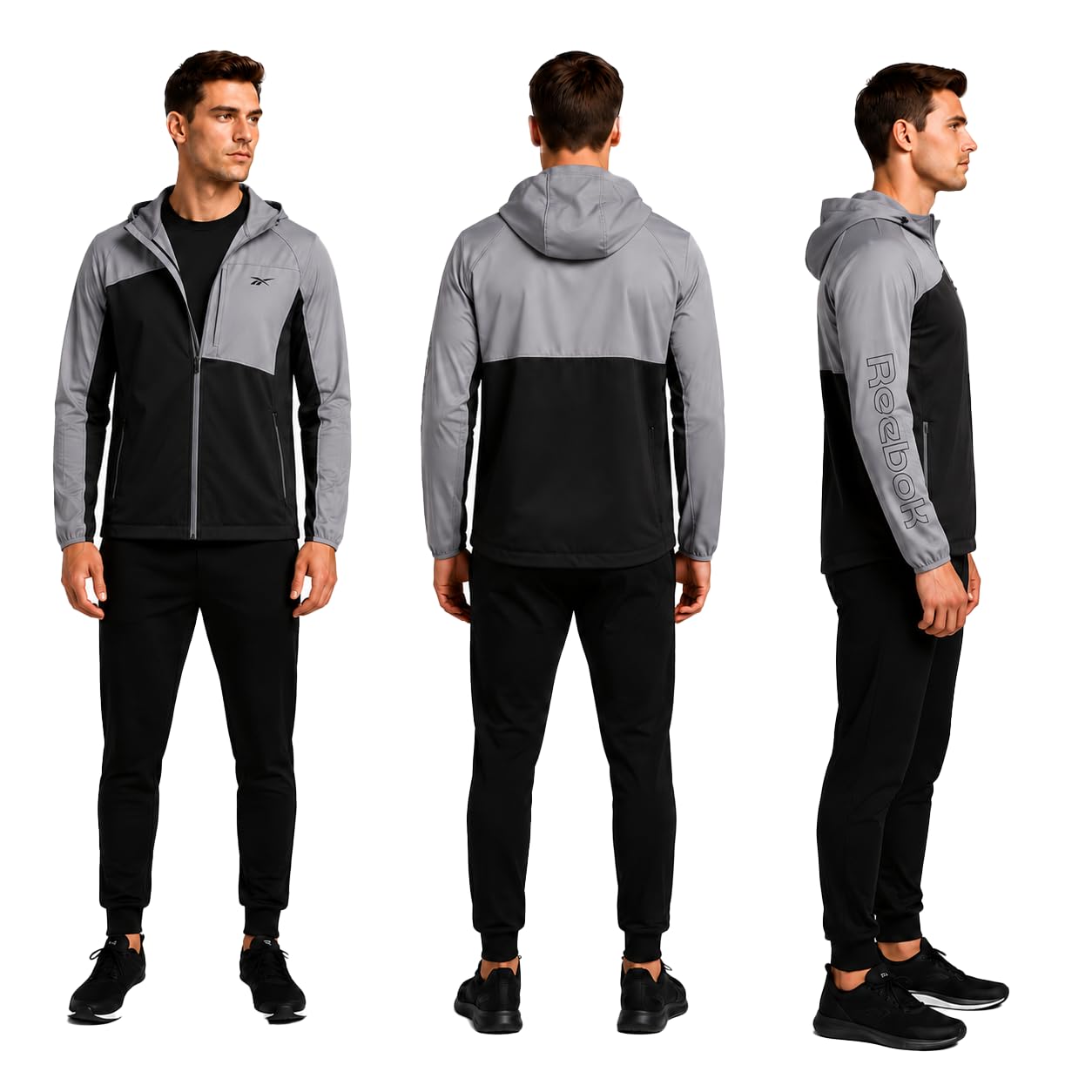 Softshell Fleece Jacket – Lightweight Hooded Windbreaker