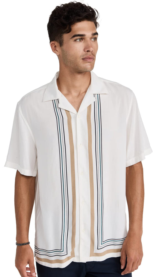 SS Border Print Shirt – Men’s