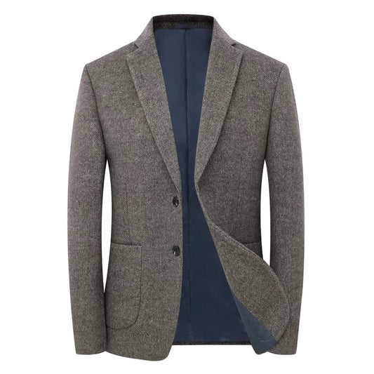 Single-Breasted Business Casual Blazer – Men’s