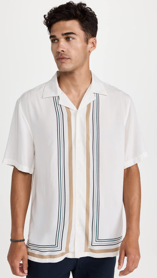 SS Border Print Shirt – Men’s