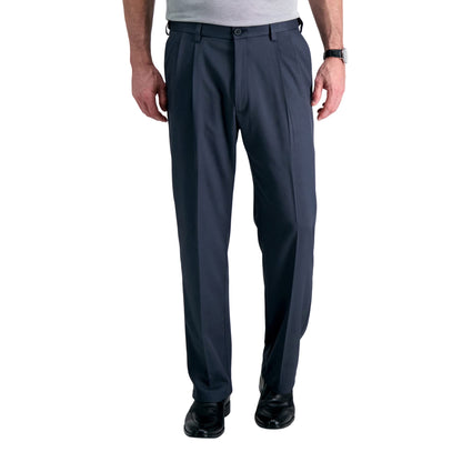 Classic Fit Pleat Front Expandable Waist Pants
