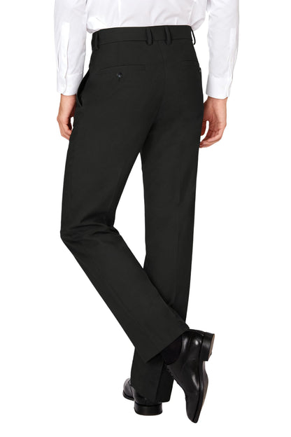 Classic Fit Flat Front Dress Pants – Flex Waist