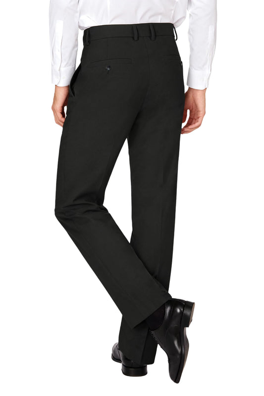 Classic Fit Flat Front Dress Pants – Flex Waist
