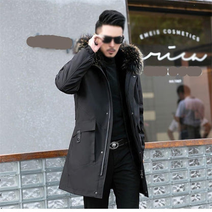 Long Thick Parka Jacket – Removable Hood & Lining