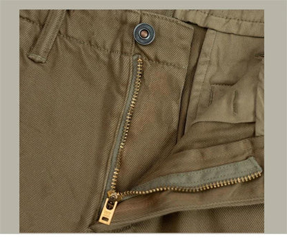 Vintage Wash Straight Fit Chino Pants