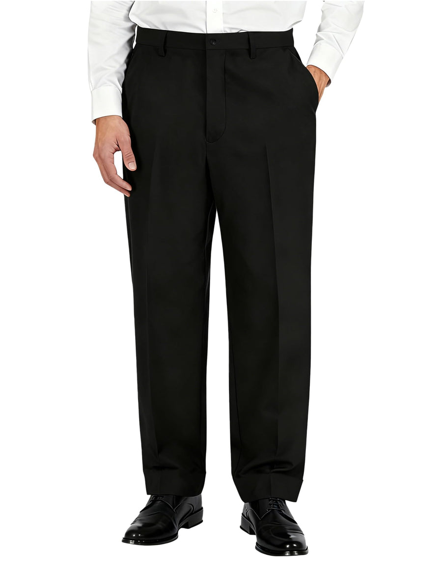Classic Fit Flat Front Dress Pants – Flex Waist