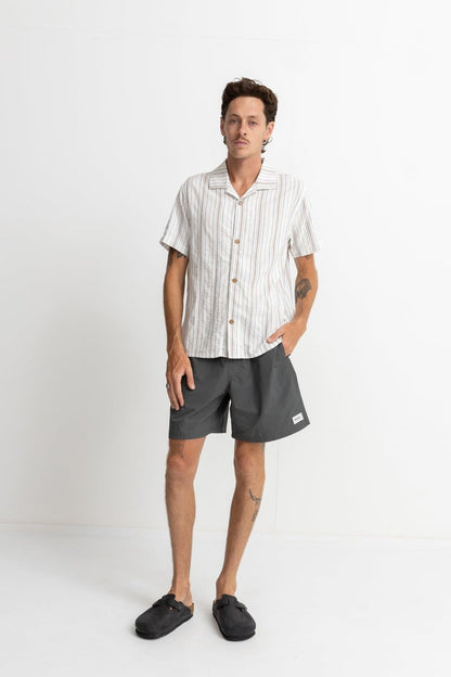 Vacation Stripe Short Sleeve Woven Shirt – Regular Fit