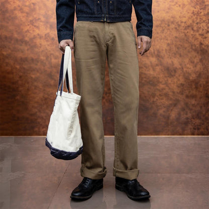 Vintage Wash Straight Fit Chino Pants