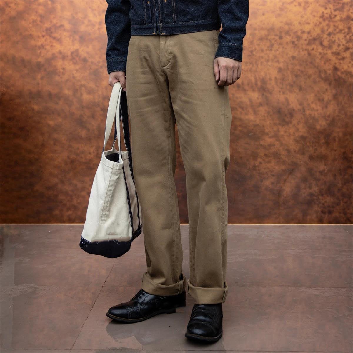 Vintage Wash Straight Fit Chino Pants