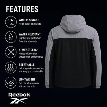Softshell Fleece Jacket – Lightweight Hooded Windbreaker