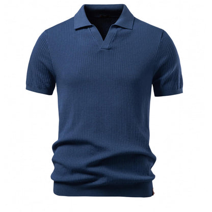 Classic Solid Polo – Breathable Business Casual