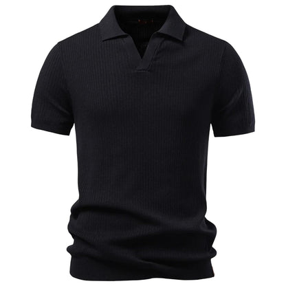 Classic Solid Polo – Breathable Business Casual
