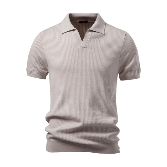 Classic Solid Polo – Breathable Business Casual
