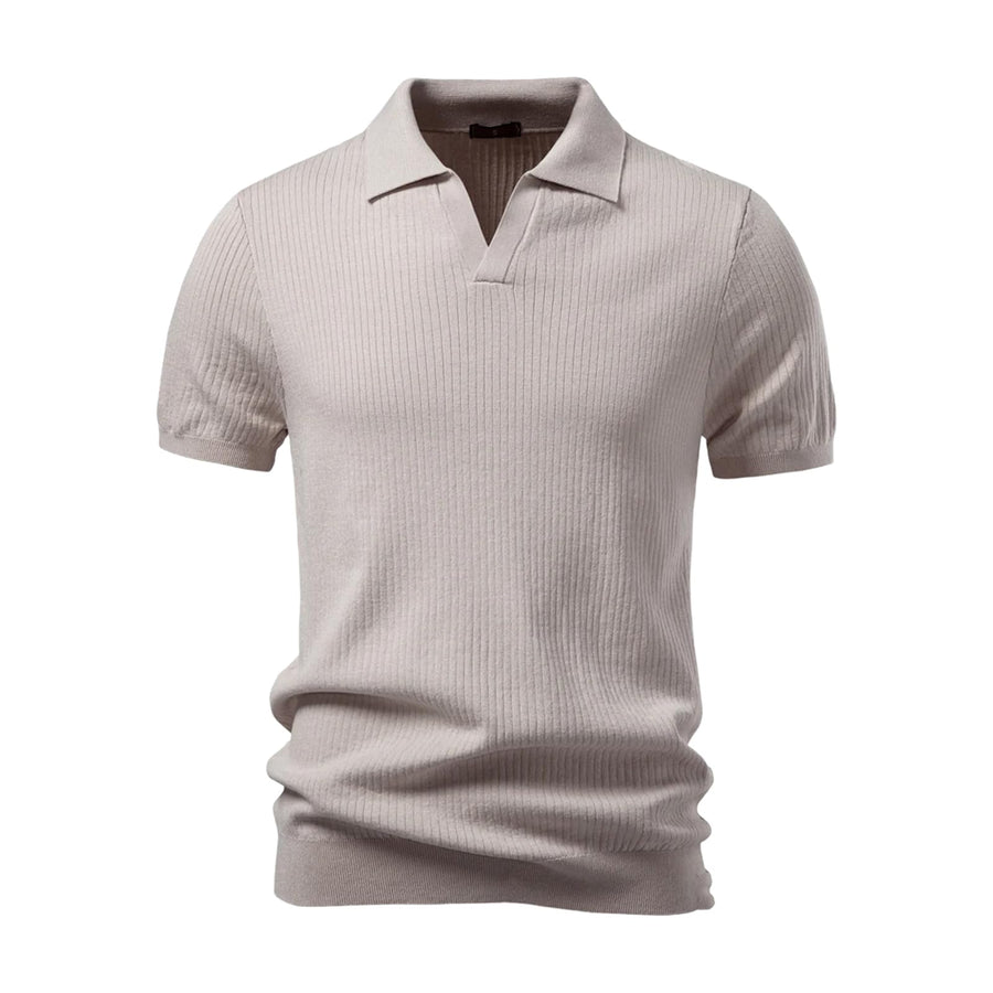 Classic Solid Polo – Breathable Business Casual