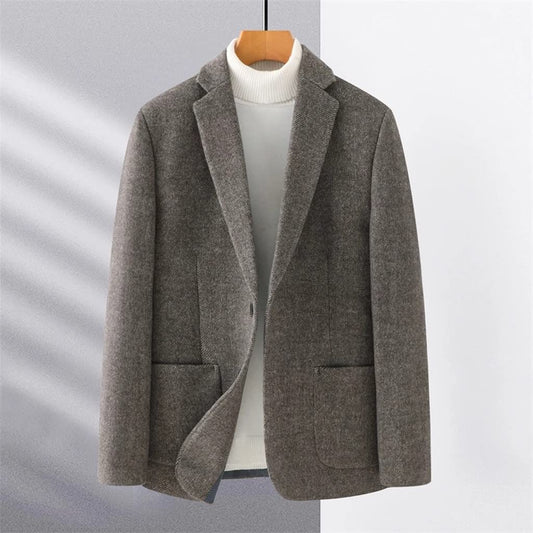 Single-Breasted Business Casual Blazer – Men’s