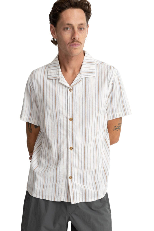 Vacation Stripe Short Sleeve Woven Shirt – Regular Fit