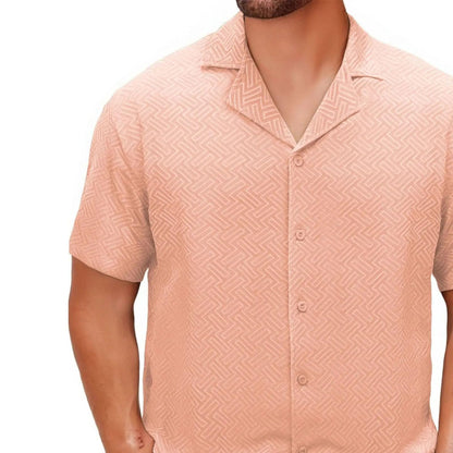 Textured Short Sleeve Shirt – Lightweight & Breathable