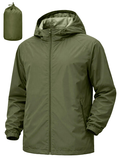 Lightweight Waterproof Windbreaker – Hooded Outdoor Jacket