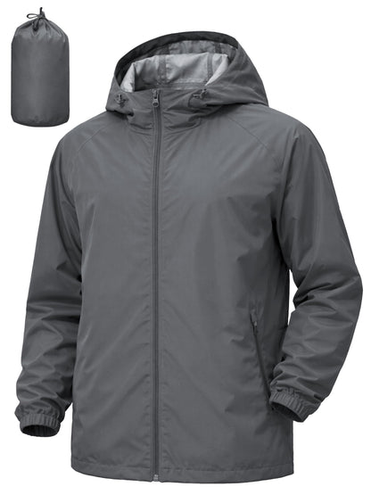 Lightweight Waterproof Windbreaker – Hooded Outdoor Jacket