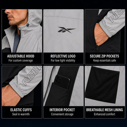 Softshell Fleece Jacket – Lightweight Hooded Windbreaker