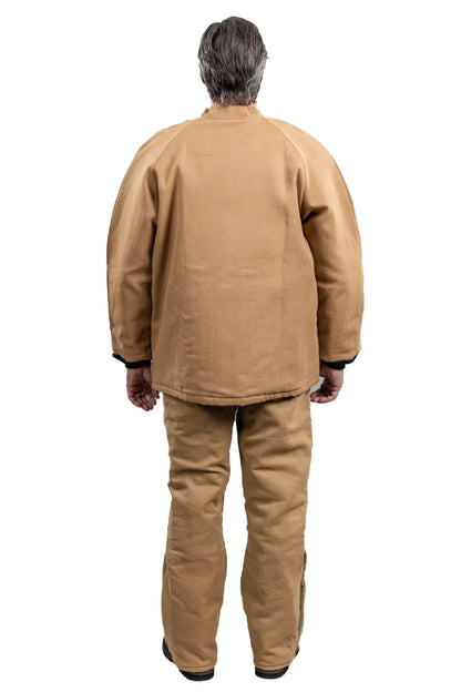 ArcGuard Arc Flash Short Coat – Kevlar/Nomex, Carmel Brown
