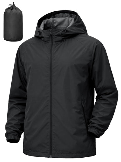 Lightweight Waterproof Windbreaker – Hooded Outdoor Jacket