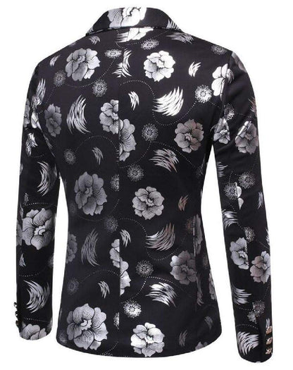 Button-Detail Suit Jacket – Men’s Business & Leisure