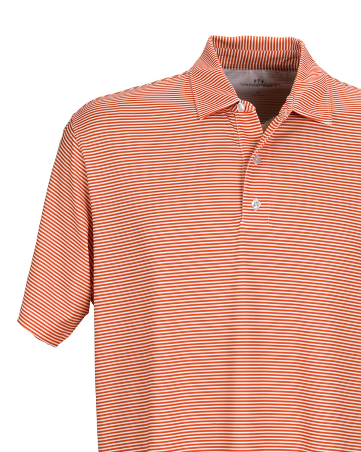 Striped Moisture‑Wicking Stretch Polo – Men’s