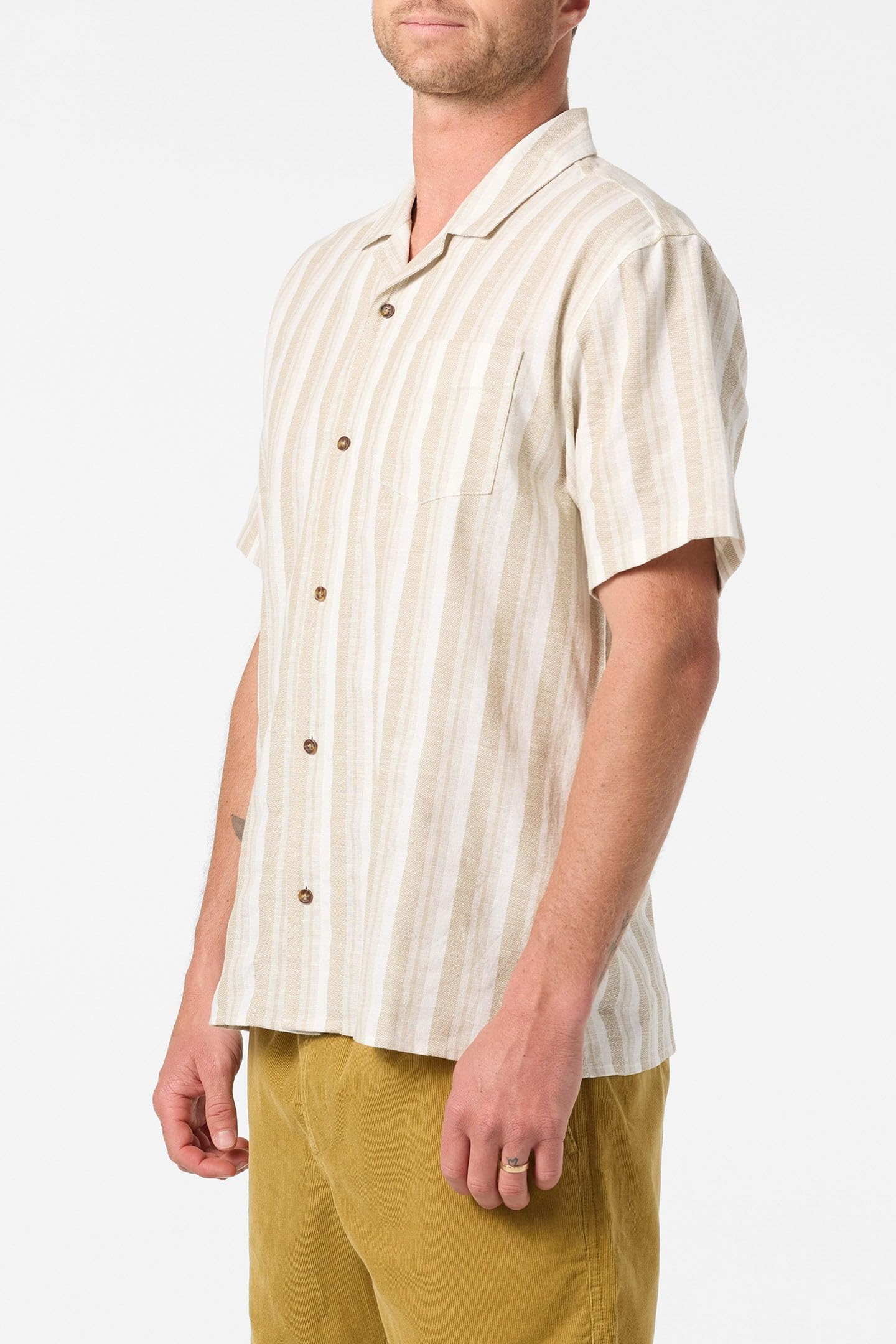 Dobby Short Sleeve Woven Shirt – Cotton, Regular Fit