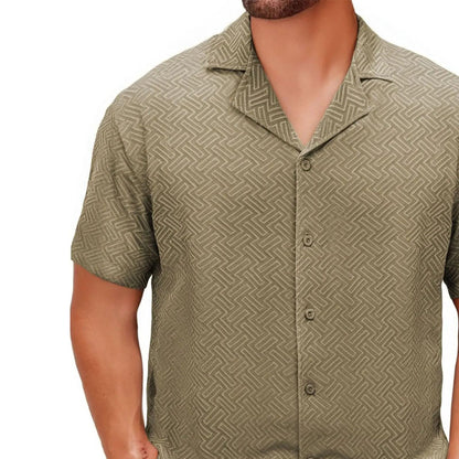 Textured Short Sleeve Shirt – Lightweight & Breathable