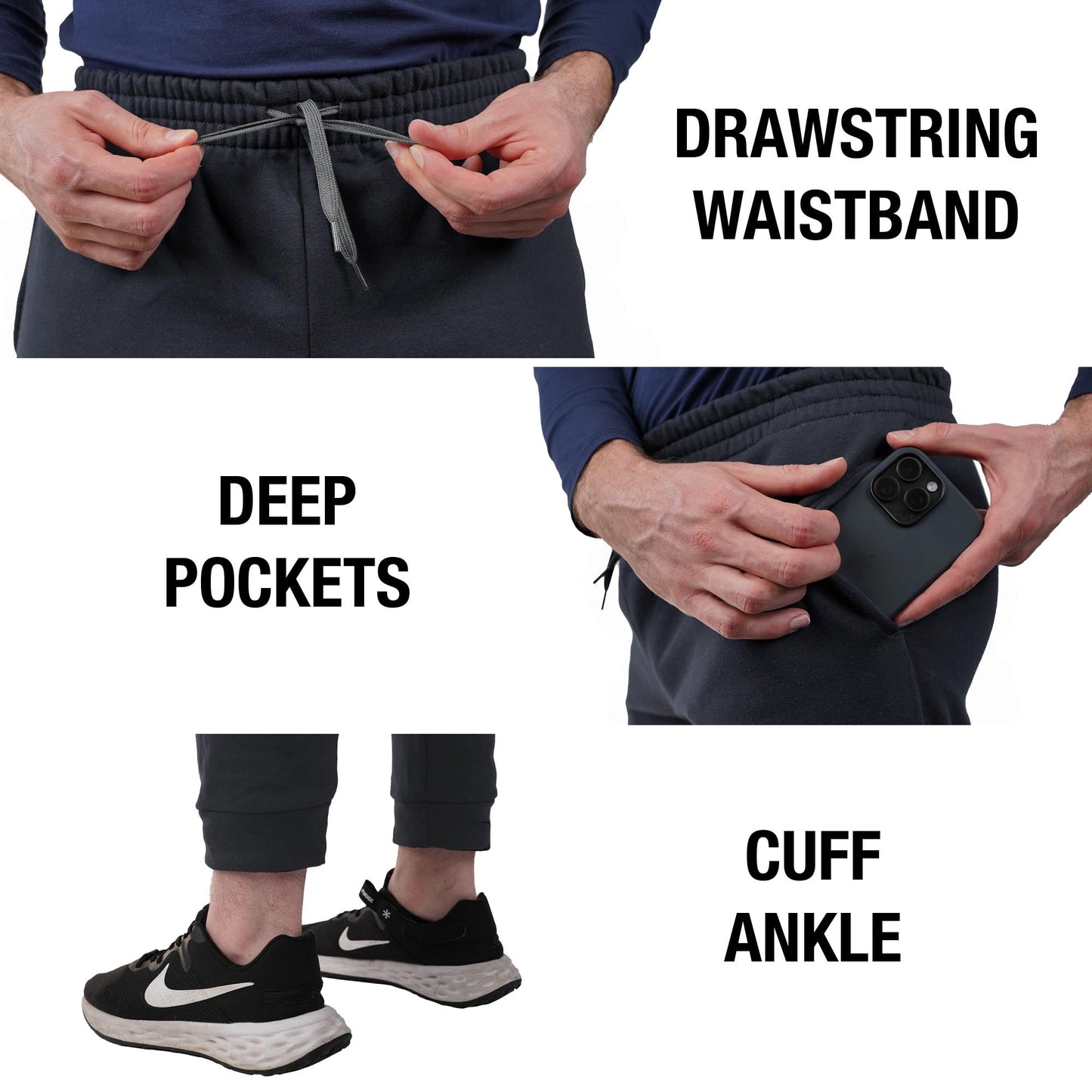 Arched Text Jogger Sweatpants – Unisex