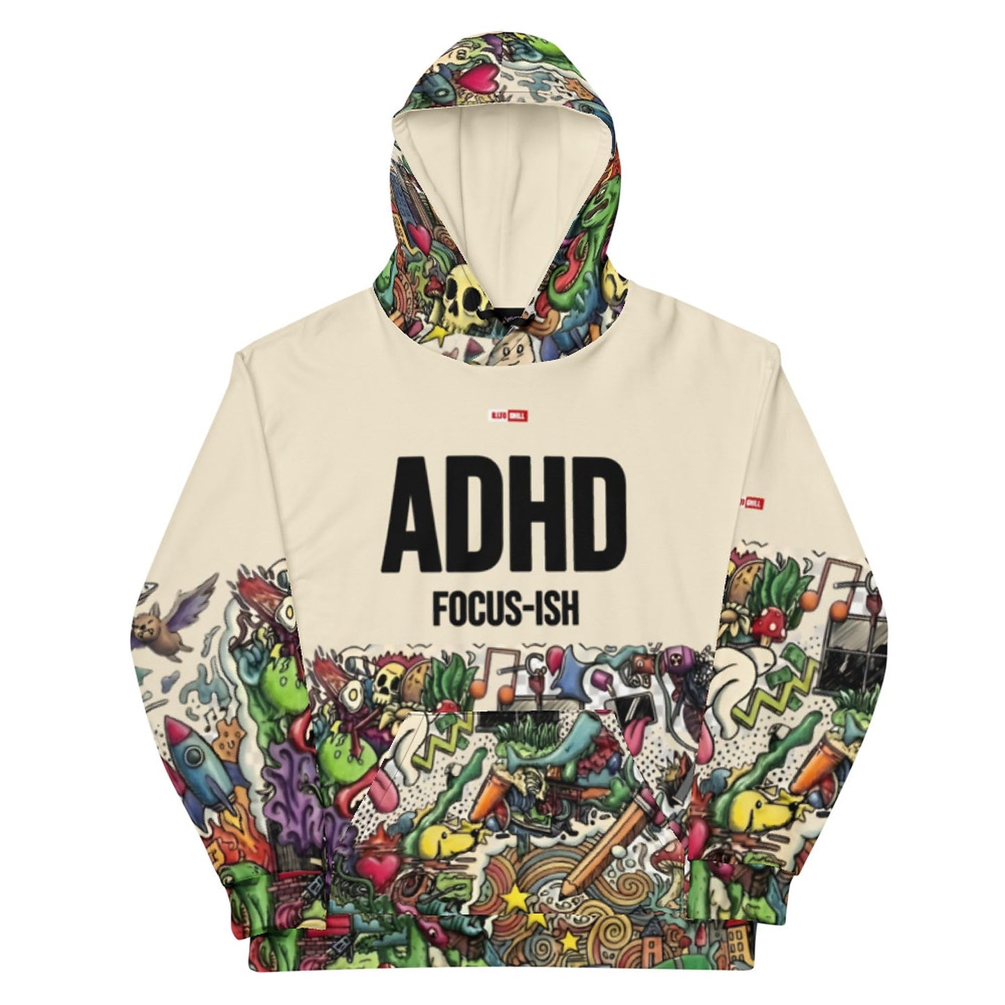 ADHD Warrior Heavyweight Hoodie – Neurodivergent Pride