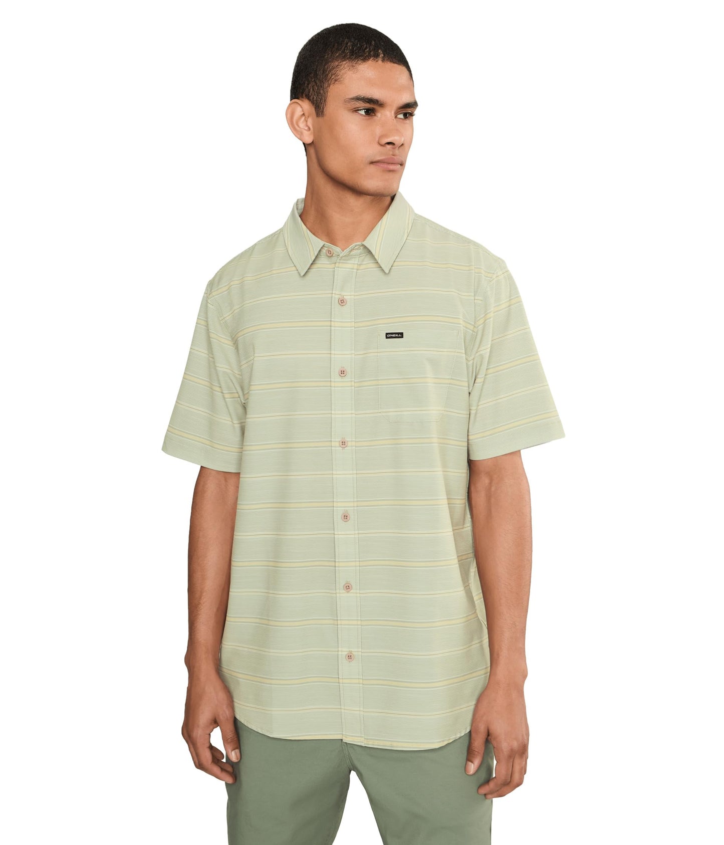 UPF Slub Short Sleeve Woven Shirt – Relaxed Fit