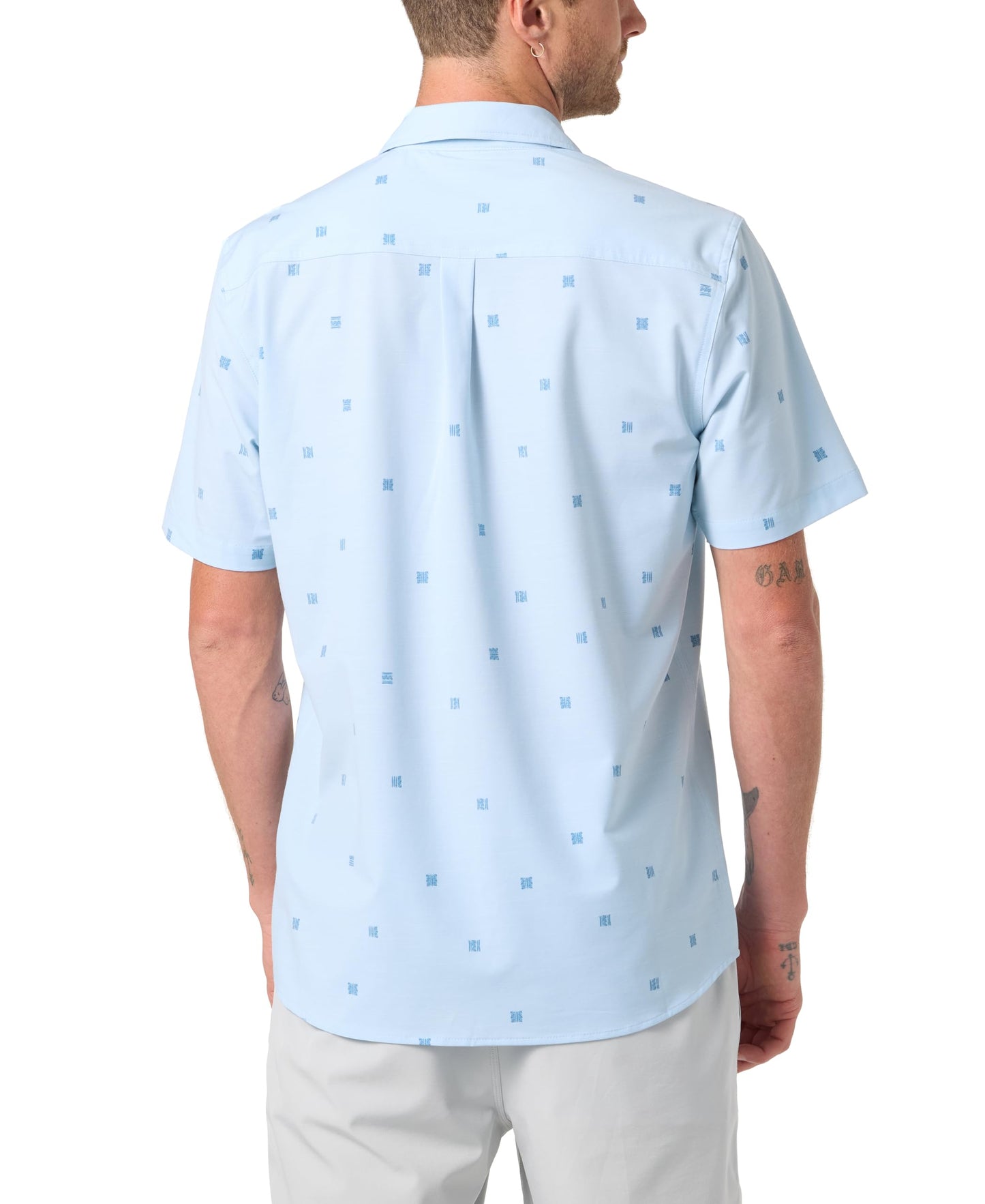 UPF Slub Short Sleeve Woven Shirt – Relaxed Fit