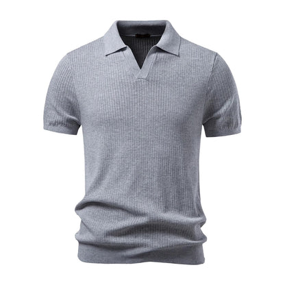 Classic Solid Polo – Breathable Business Casual