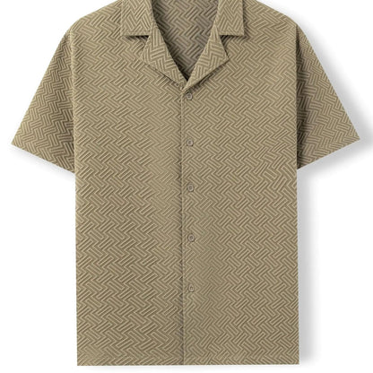 Textured Short Sleeve Shirt – Lightweight & Breathable
